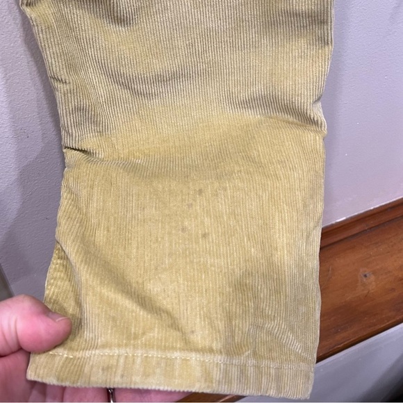 Everlane Yellow baby corduroy cheeky crop pants size 24 - Picture 8 of 12